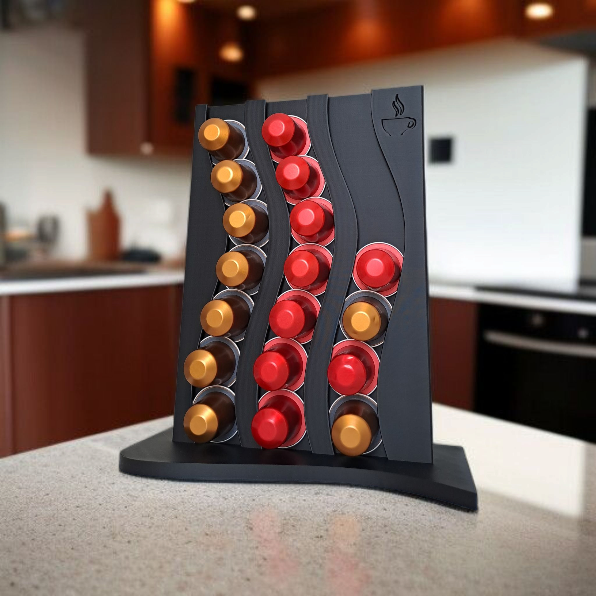 Wavy Design Capsule Holder - View 1